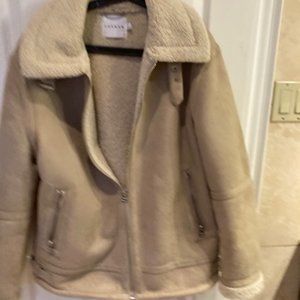 Men's Topman Shearing Coat, size large